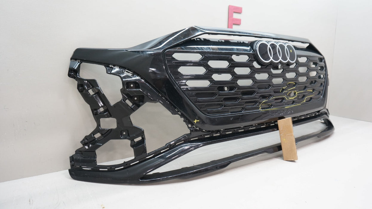 2022-2025 AUDI Q8 E-TRON FRONT BUMPER COVER PANEL WITH GRILLE OEM 4KE807725