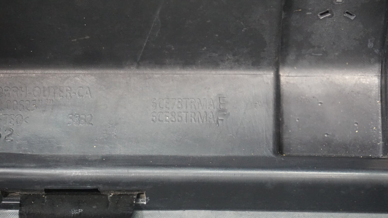 2018-2022 JEEP WRANGLER RUBICON REAR RIGHT FLARE ARCH MOLDING OEM 6CE86TRMAA