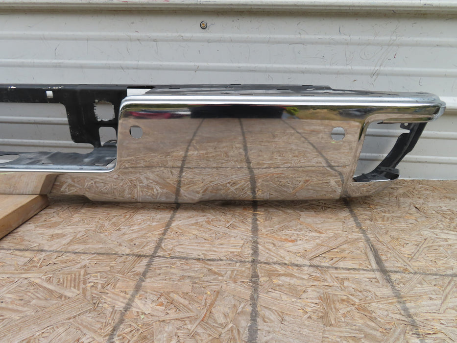 2014 2015 2016 2017 2018 SILVERADO SIERRA REAR BUMPER CHROME ORIGINAL OEM