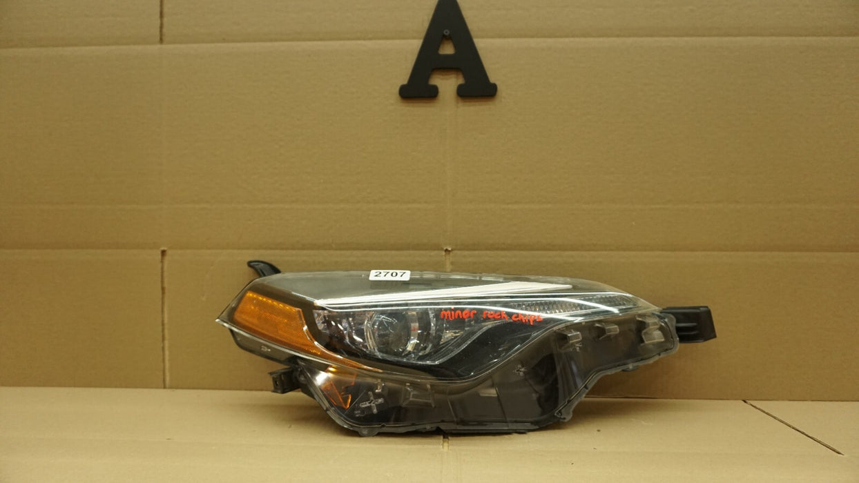 2017-2019 TOYOTA COROLLA FRONT RIGHT PASSENGER SIDE HEADLIGHT LED OEM
