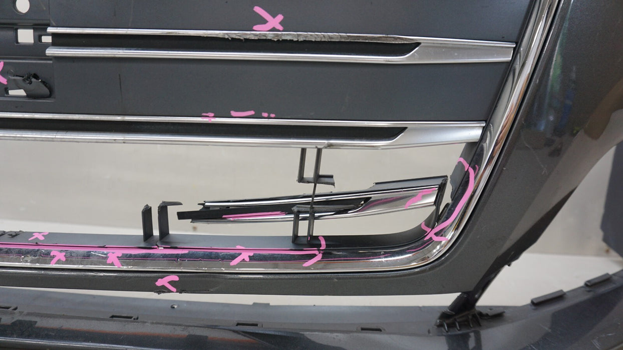 2018-2019 AUDI S5 B9 FRONT BUMPER COVER PANEL W/ GRILLE EMBLEM OEM 8W6807437