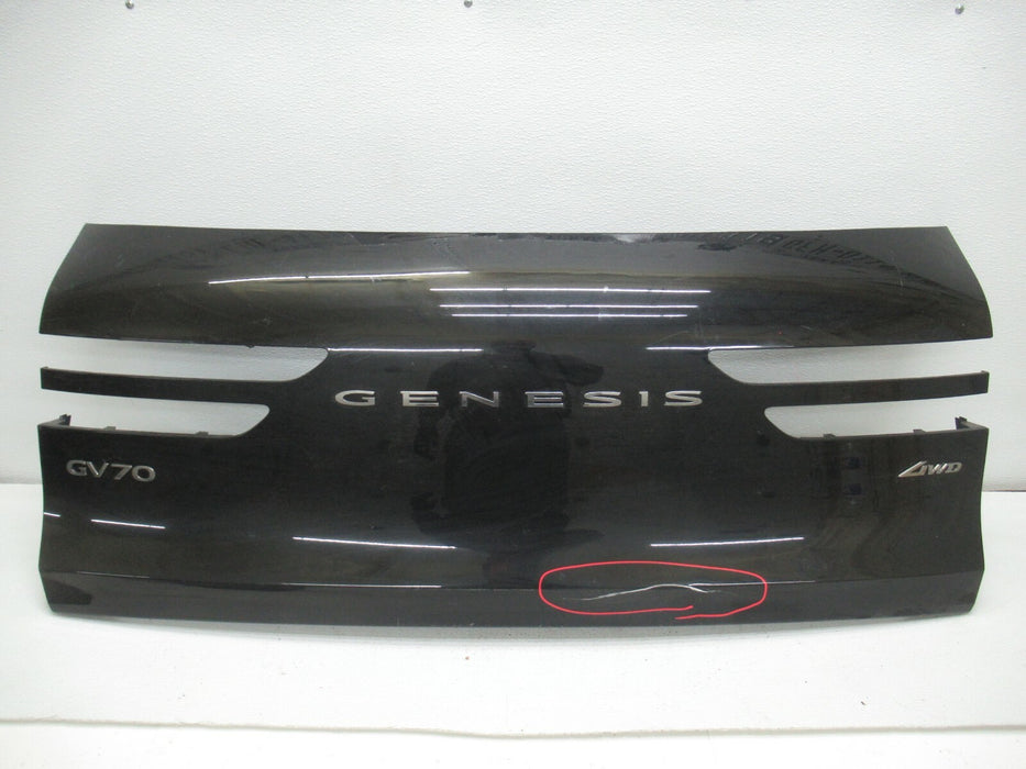 2020 - 2021 GENESIS GV70 REAR HATCH TAILGATE TRUNK LID  SHELL PANEL BLACK OEM