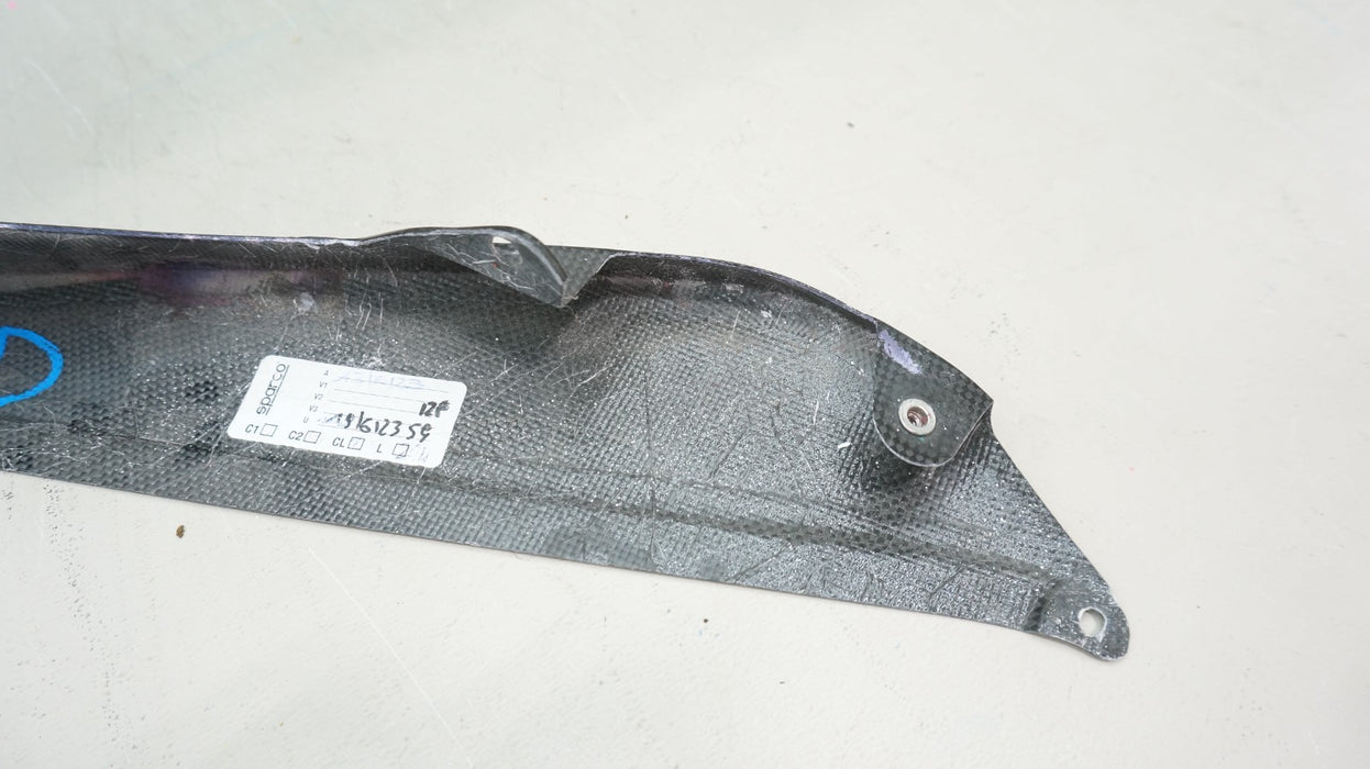 2020-2024 FERRARI SF90 FRONT BUMPER LEFT SPLITTER SPOILER LIP CARBON FIBER OEM