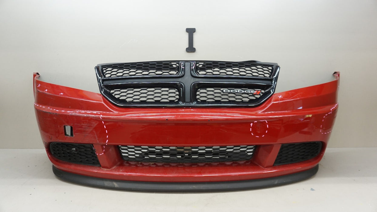 2013-2017 DODGE JOURNEY SE FRONT BUMPER COVER W/ GRILLE GRILL OEM 1RM50TRMAB