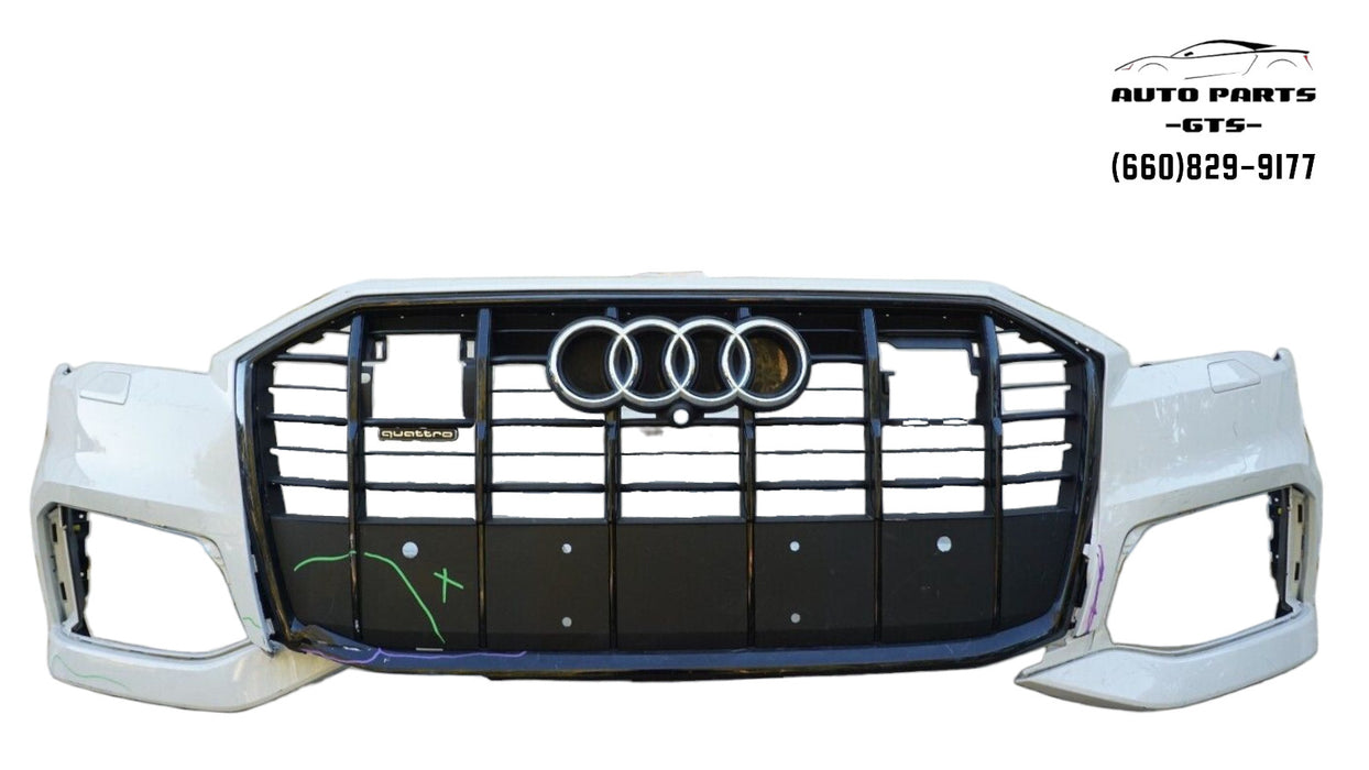 2017-2019 AUDI Q7 QUATTRO FRONT BUMPER COVER PANEL W/ GRILLE 4M0853651 OEM