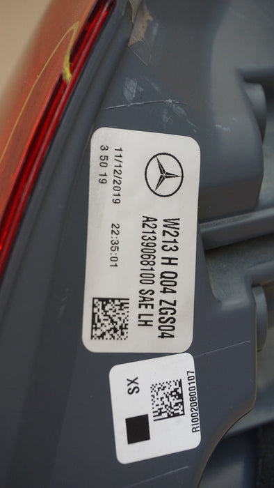 2017-2019 MERCEDES E CLASS E350 E550 SEDAN LH LEFT DRIVER SIDE TAIL LIGHT OEM
