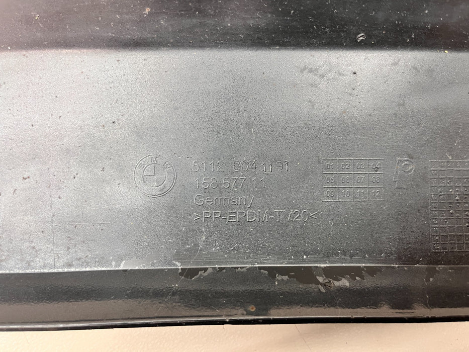 2007-2013 BMW E92 E93 REAR BUMPER LOWER VALENCE PANEL OEM 51128041191
