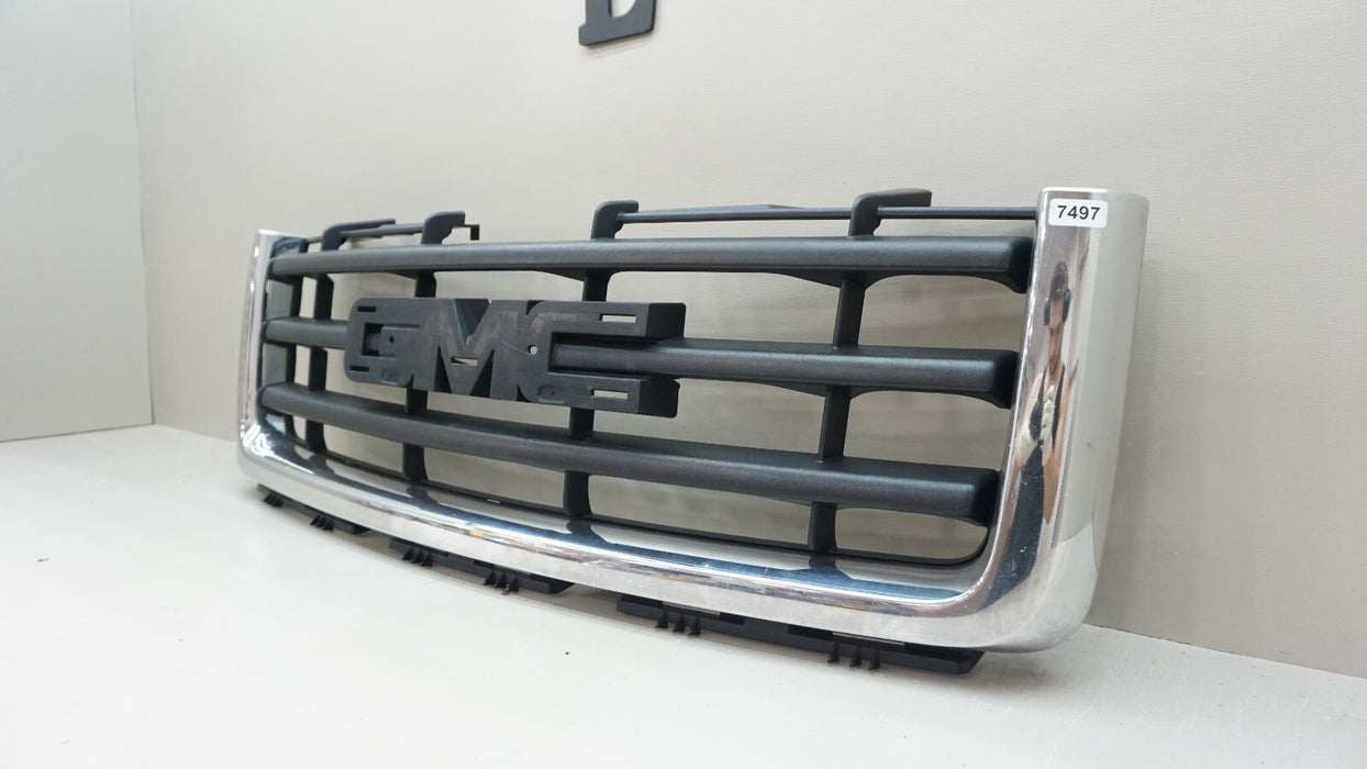 2007-2012 GMC SIERRA 1500 FRONT UPPER RADIATOR GRILLE GRILL OEM 15201485