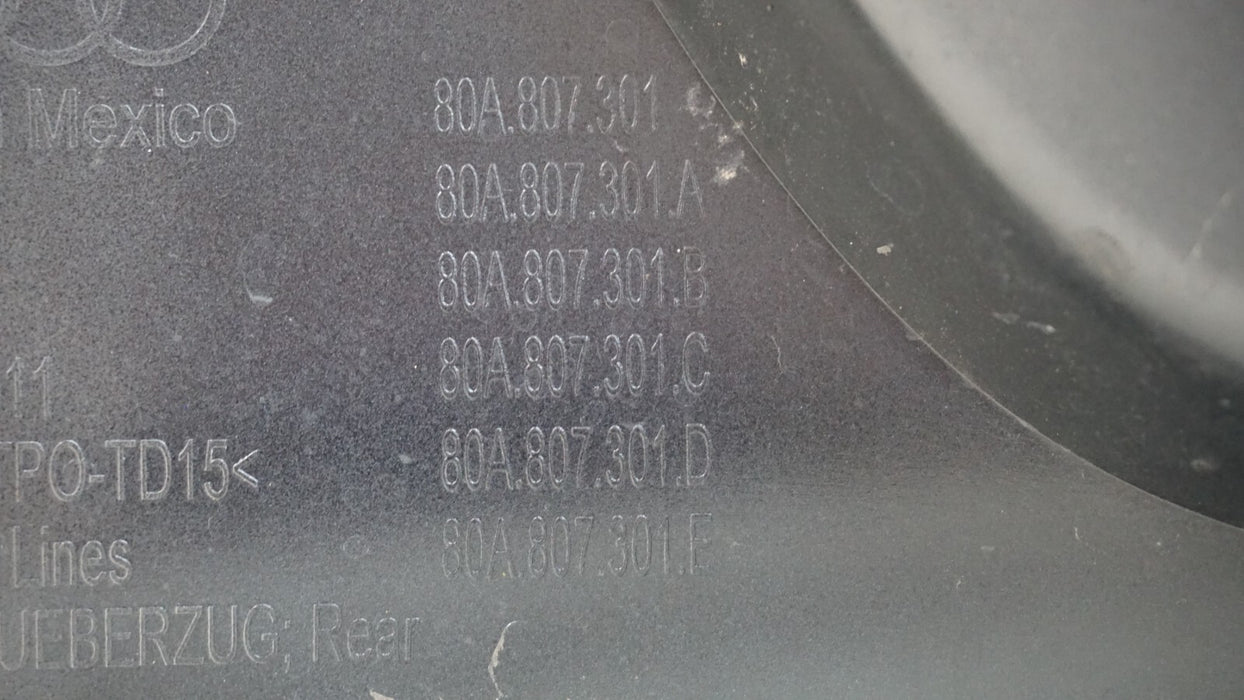 2018-2020 AUDI Q5 SQ5 S-LINE UPPER REAR BUMPER COVER OEM 80A807301