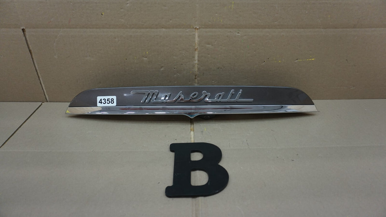2014-2019 MASERATI GHIBLI S Q4 REAR TRUNK LID TRIM COVER MOULDING PANEL OEM