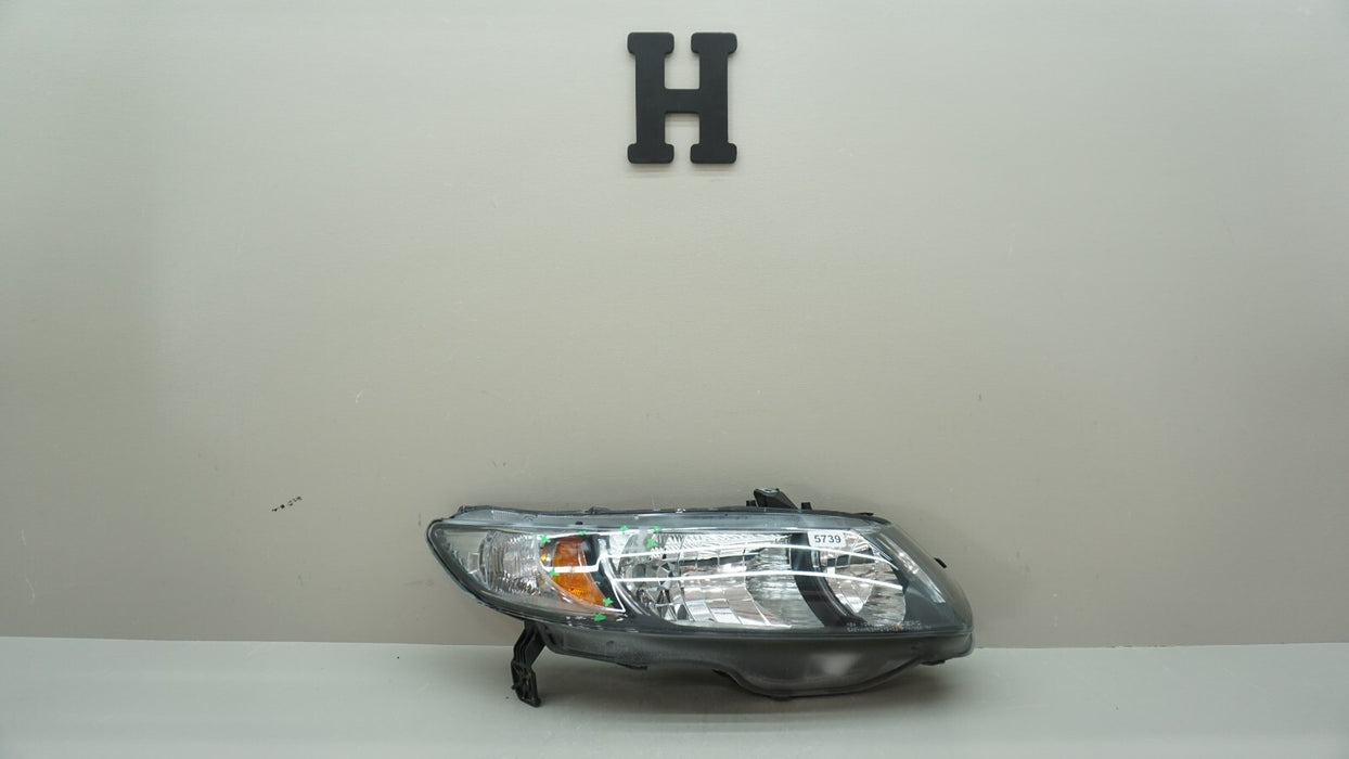 2012-2015 HONDA CIVIC RIGHT PASSENGER SIDE HEADLIGHT HALOGEN 12 13 14 15