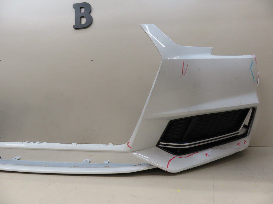 2017 2018 2019 AUDI A4 B9 S-LINE FRONT BUMPER COVER OEM 8W0807437