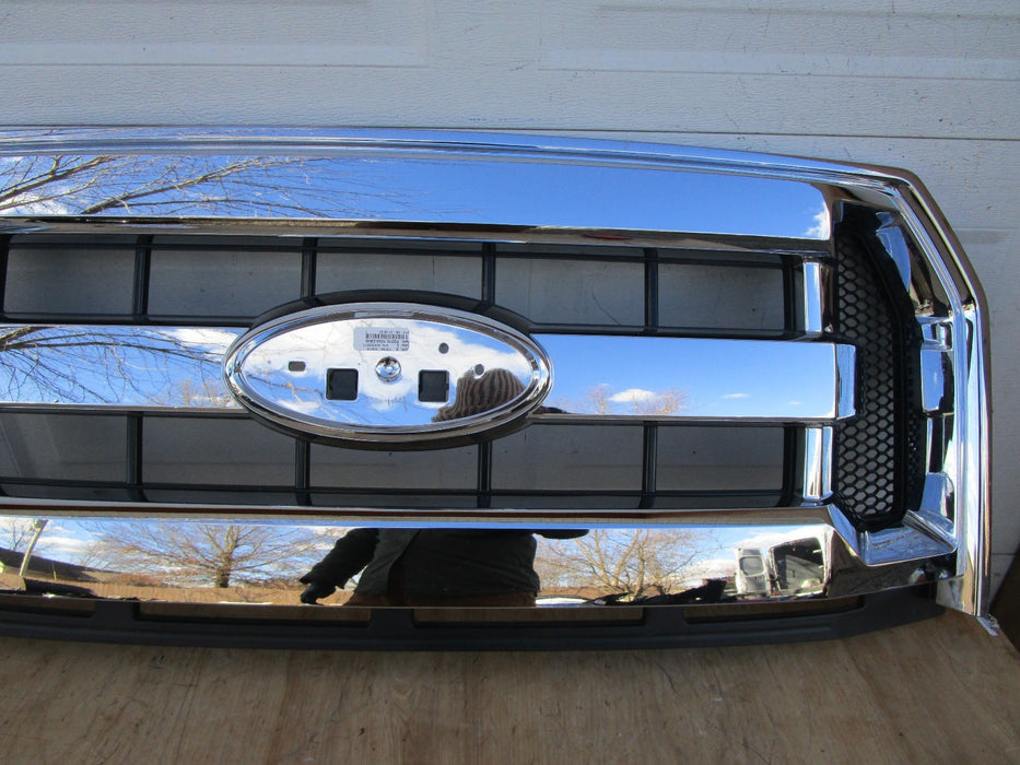 15 16 17 FORD F-150 FRONT MESH CHROME GRILL GRILLE WITHOUT EMBLEM OEM