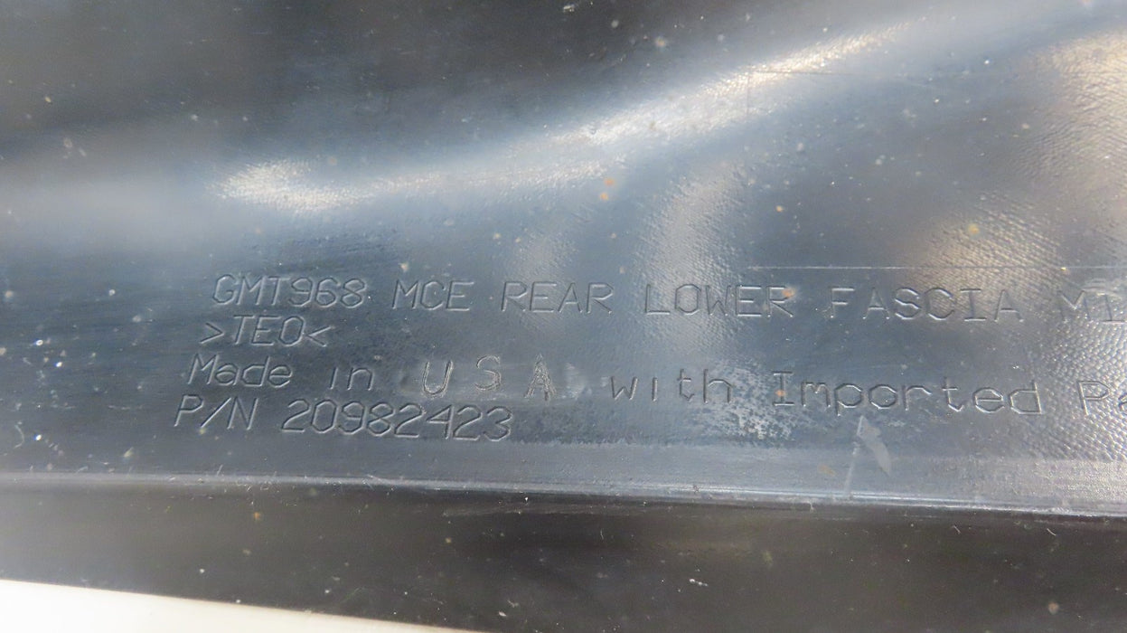 2013-2016 GMC ACADIA REAR LOWER BUMPER COVER OEM 20982423