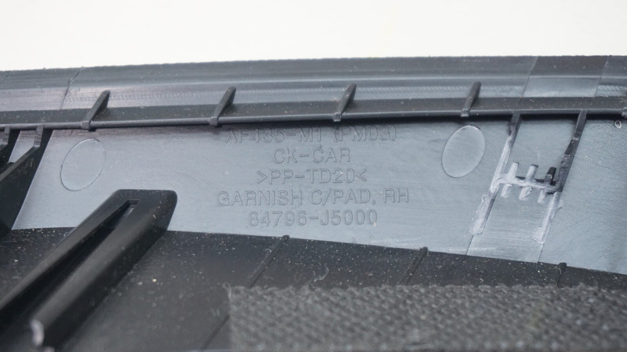 2018-2023 KIA STINGER DASH RIGHT SIDE BEZEL TRIM COVER OEM 84796-J5000