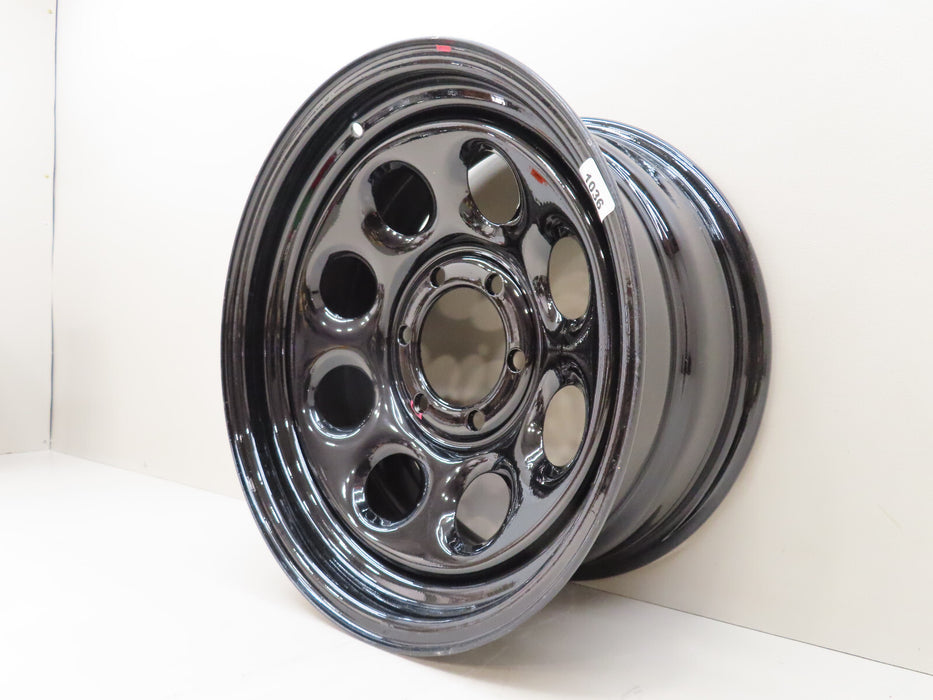 CRAGAR WHEEL SOFT 8 STEEL BLACK 17"x 8" 6 x 5.5" BOLT CIRCLE 4.5" BACKSPACE (P)