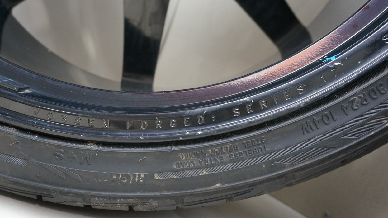 ROLLS ROYCE VOSSEN FORGED SERIES S17-11 SET RIMS W TIRES. NO TPMS SENSORS