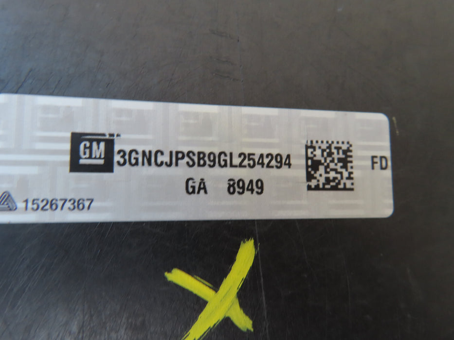 2013-2016 CHEVROLET TRAX FRONT BUMPER COVER OEM
