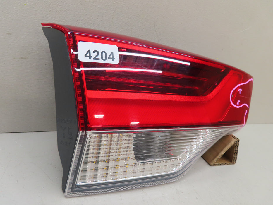 2017-2019 TOYOTA HIGHLANDER REAR LEFT DRIVER INNER TAIL LIGHT LED OEM