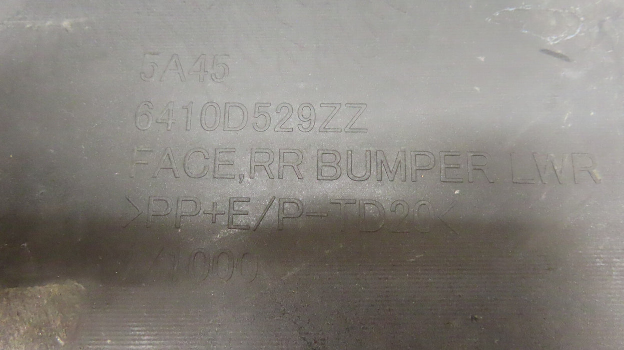 2019 2020 2021 MITSUBISHI OUTLANDER REAR LOWER BUMPER COVER OEM 6410D529ZZ