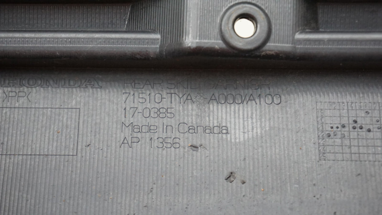 2021-2022 ACURA MDX REAR LOWER VALANCE BUMPER COVER OEM 71510-TYA