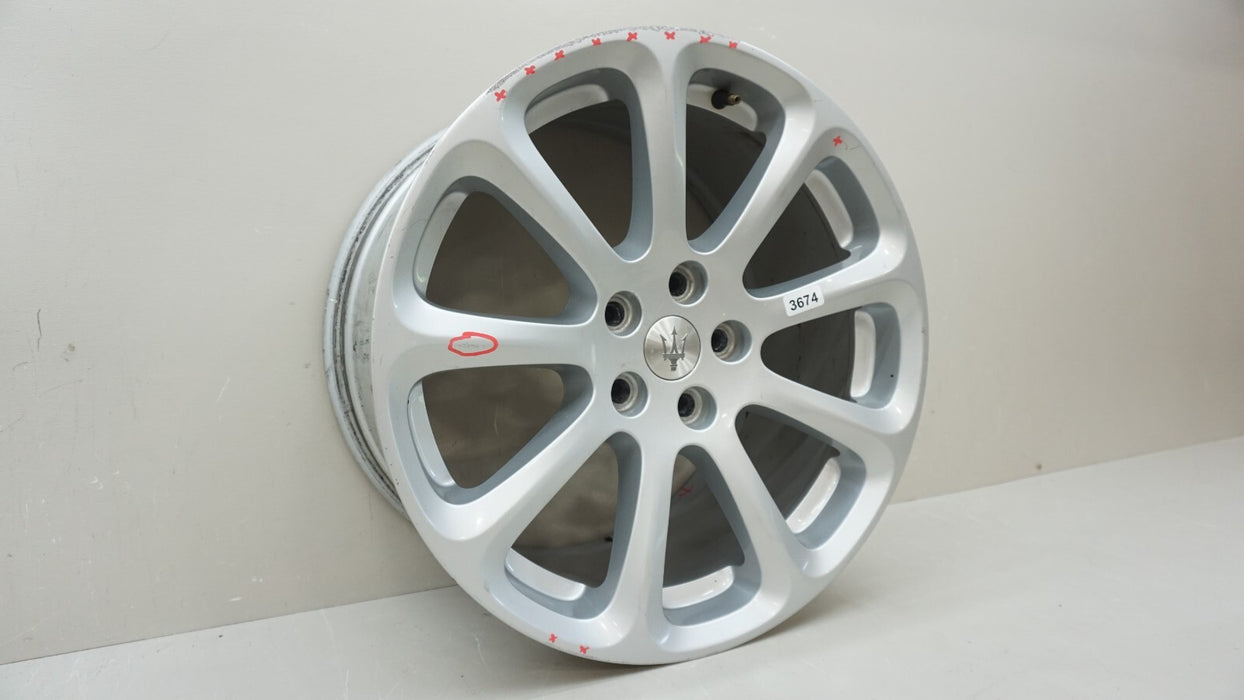 2006-2012 MASERATI QUATTROPORTE REAR WHEEL RIM 9 SPOKE 19X10.5 19" OEM 193841