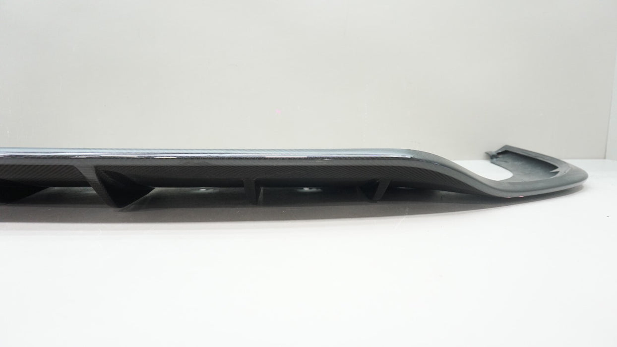 2020-2021 BENTLEY CONTINENTAL GT GTC REAR LEAR LOWER CARBON FIBER VALANCE OEM