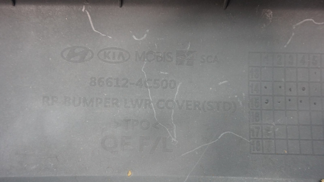 2014-2015 KIA OPTIMA REAR LOWER BUMPER COVER VALANCE OEM 866124C500