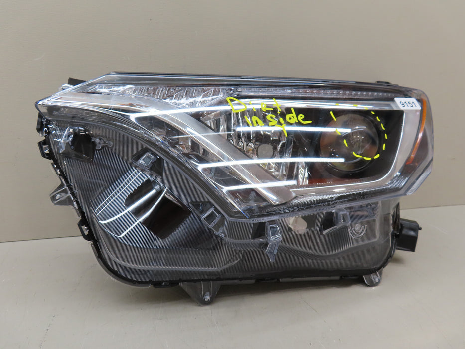 2016-2018 TOYOTA RAV4 FRONT LEFT DRIVER HEADLIGHT HALOGEN AFTERMARKET