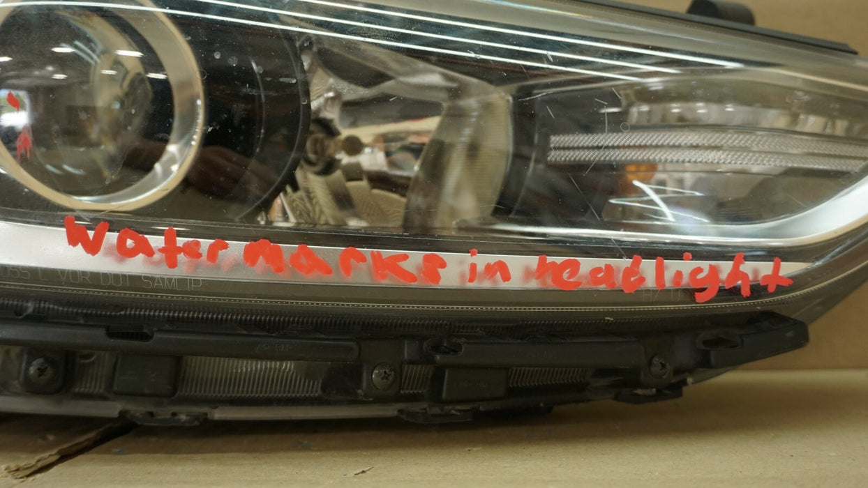 2017-2018 HYUNDAI ELANTRA FRONT RIGHT PASSENGER SIDE HEADLIGHT HALOGEN OEM