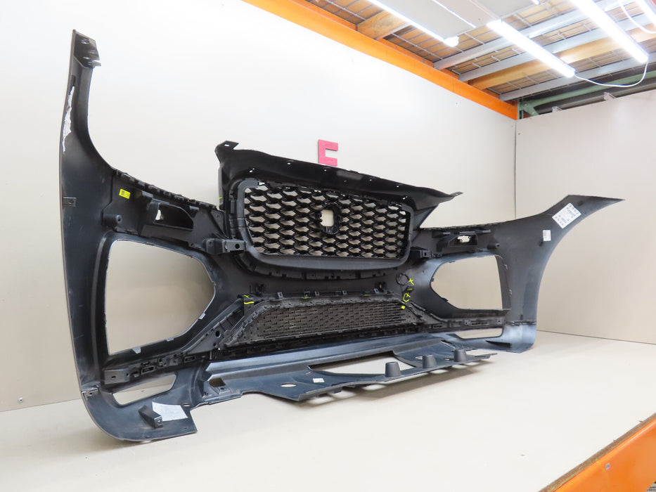 2021-2023 JAGUAR F-PACE FRONT BUMPER COVER PANEL W/GRILLE W/LOWER OEM
