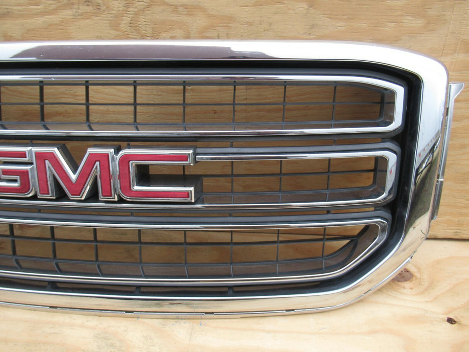 2015 - 2018 GMC YUKON FRONT RADIATOR COVER GRILL GRILLE PANEL CHROME PLASTIC OEM