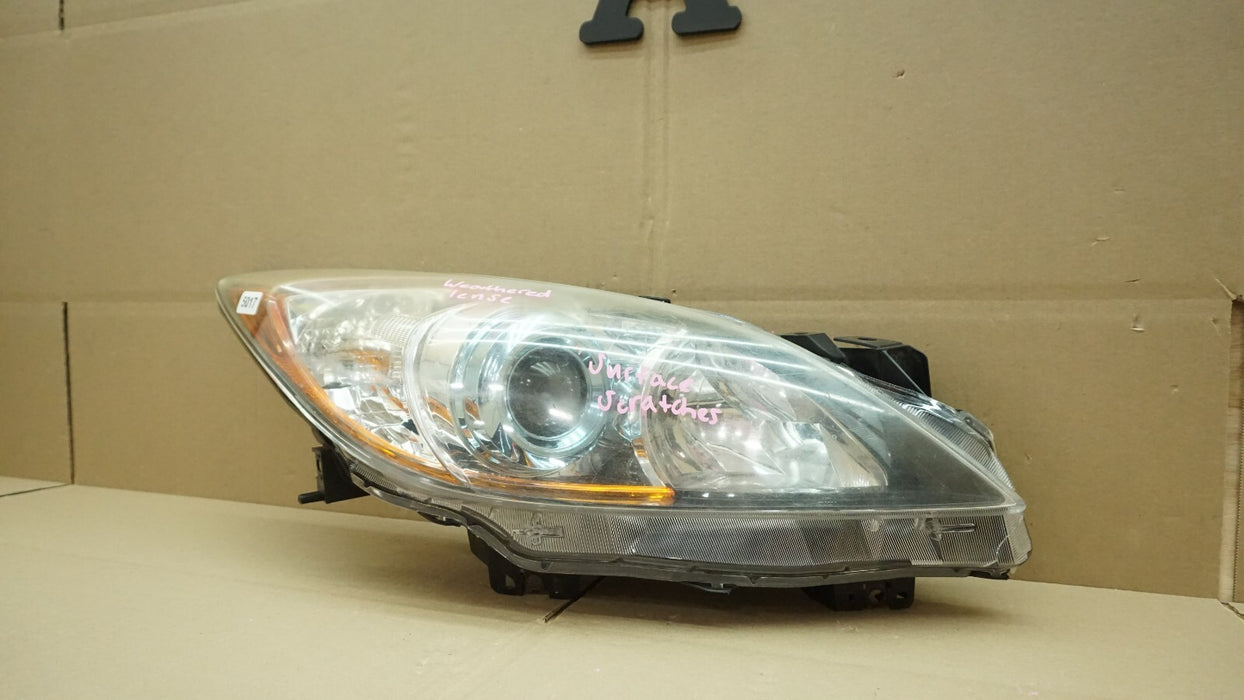2010-2013 MAZDA 3 FRONT RIGHT PASSENGER SIDE HALOGEN HEADLIGHT OEM 10 11 12 13