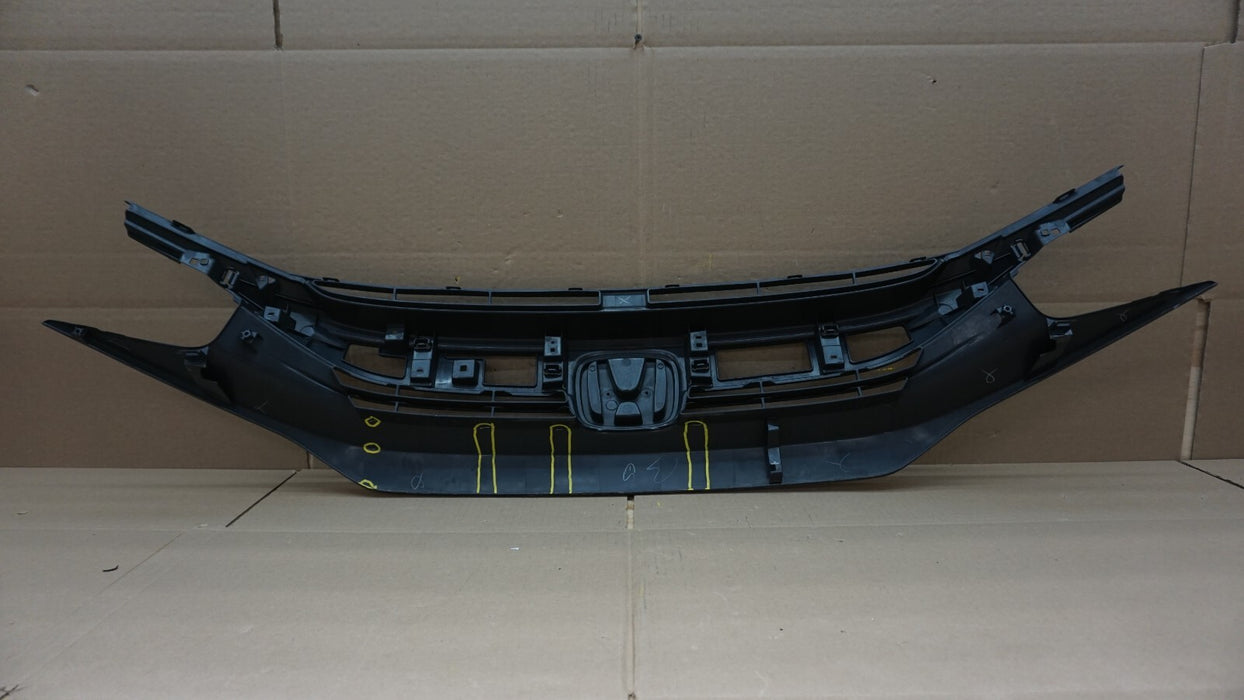 2016-2019 HONDA CIVIC FRONT UPPER GRILL GRILLE OEM 16 17 18 19