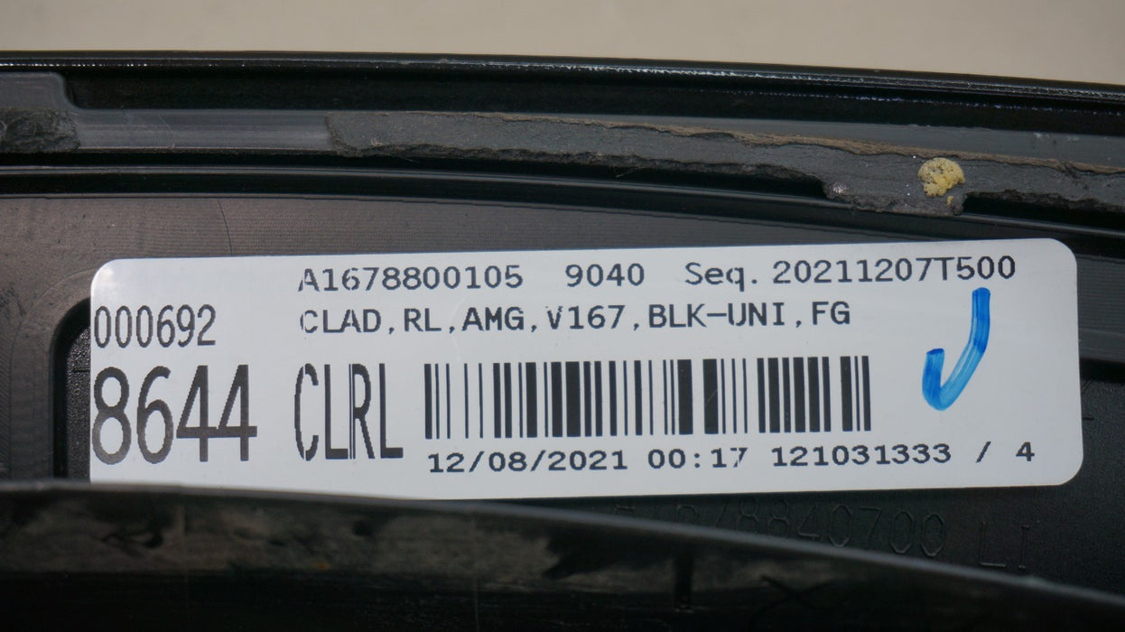 2020-2023 MERCEDES-BENZ GLE350 GLE450 REAR LEFT FENDER FLARE OEM A1678800105
