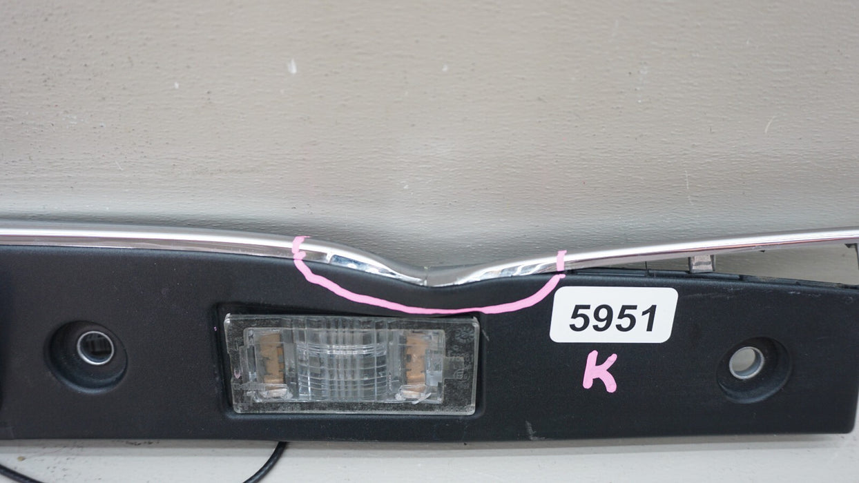 2014-2021 MASERATI QUATTROPORTE REAR CHROME LICENSE PLATE TRIM COVER OEM