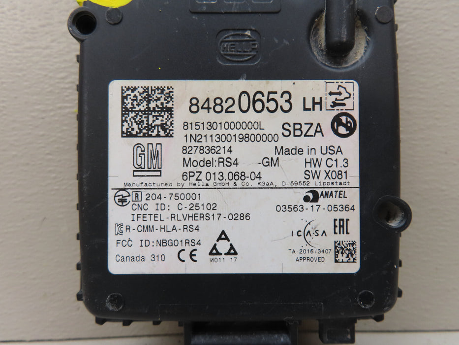 2021-2023 GM GENUINE LEFT DRIVER BLIND SPOT MONITOR SENSOR MODULE OEM 84820653