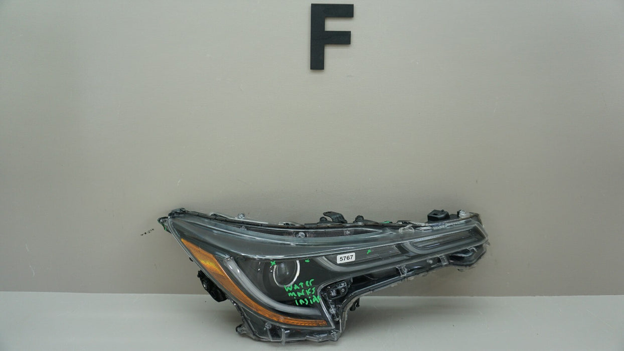 2020-2022 TOYOTA COROLLA HYBRID FRONT RIGHT PASSENGER SIDE HEADLIGHT OEM