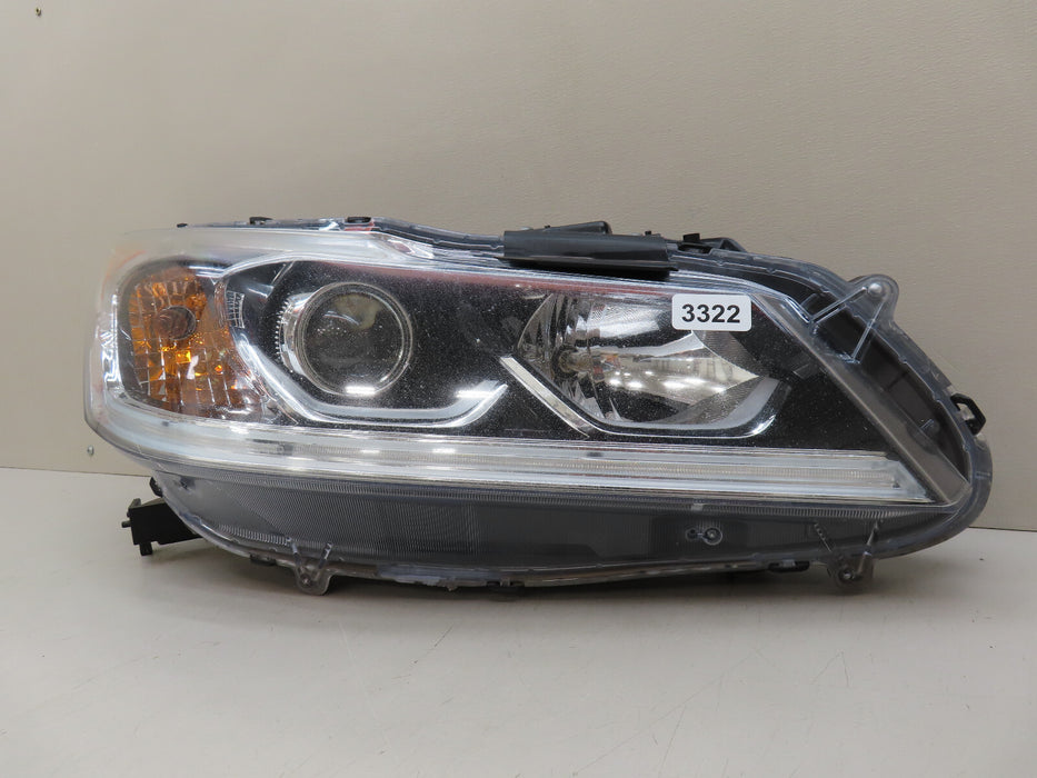 2016 2017 HONDA ACCORD FRONT RIGHT PASSENGER SIDE HEADLIGHT HALOGEN OEM W