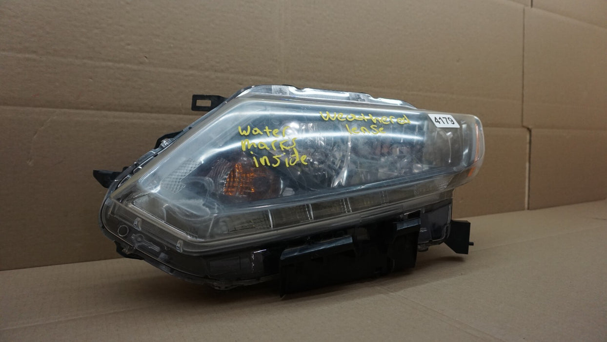2014-2016 NISSAN ROGUE FRONT LEFT DRIVERS SIDE HEADLIGHT HALOGEN OEM 14 15 16