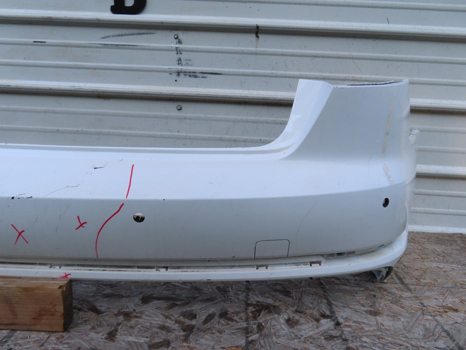 2017-2018 AUDI A4 S-LINE SEDAN REAR BUMPER COVER W/ SENSOR HOLE OEM 8W5807511J