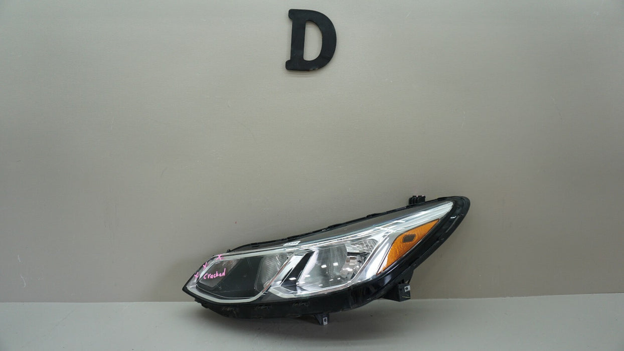 2016-2018 CHEVROLET CRUZE FRONT LEFT SIDE HEADLIGHT LAMP HALOGEN OEM 84156517