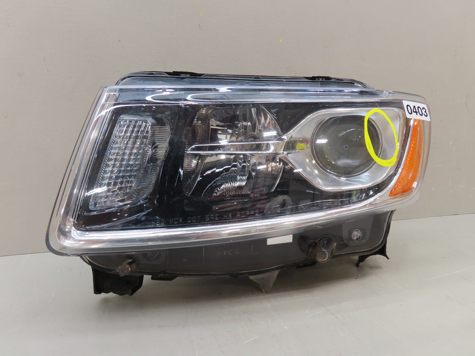 2014 2015 2016 JEEP GRAND CHEROKEE FRONT LEFT DRIVER HEADLIGHT HALOGEN OEM