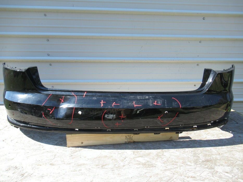 2017 - 2019 AUDI A4 S-LINE REAR BUMPER COVER PANEL W/ PARKING SENSOR HOLES OEM