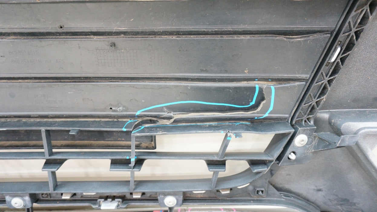 2013-2016 AUDI A4 FRONT BUMPER COVER PANEL WITH GRILLE OEM 8K0807437AA
