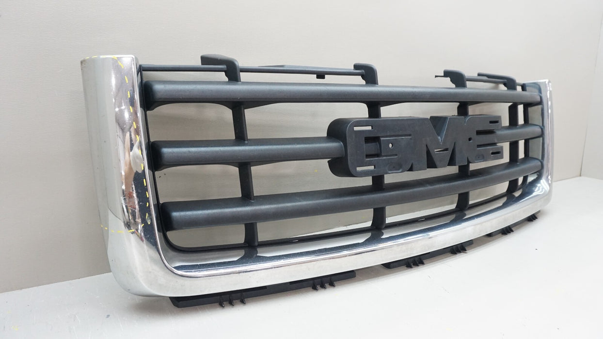 2007-2012 GMC SIERRA 1500 FRONT UPPER RADIATOR GRILLE GRILL OEM 15201485