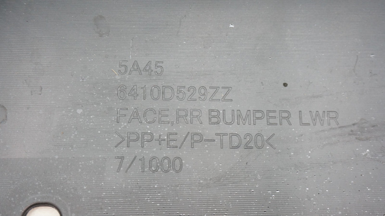 2022-2025 MITSUBISHI OUTLANDER REAR LOWER BUMPER VALANCE PANEL OEM 6410D529ZZ