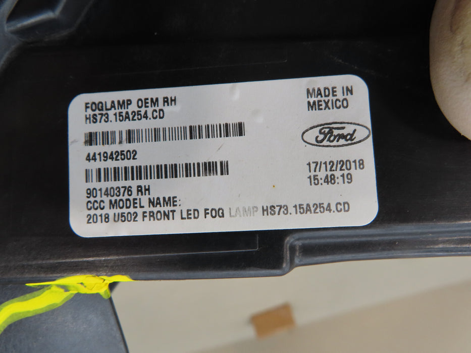 2017 2018 2019 FORD FUSION FRONT RIGHT PASSENGER FOG LIGHT LED OEM HS7315A254C