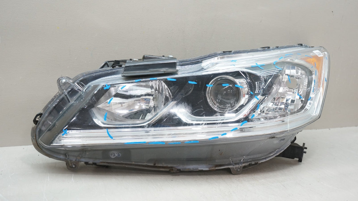 2016-2017 HONDA ACCORD FRONT LEFT DRIVER SIDE HALOGEN WITH LED HEADLIGHT OEM