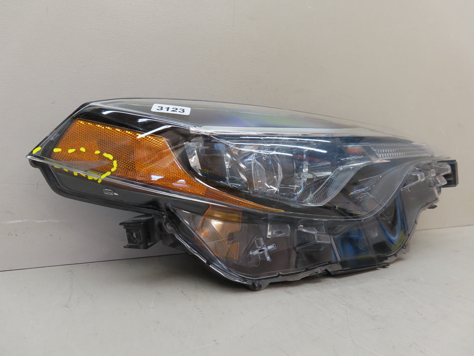 2017-2019 TOYOTA COROLLA FRONT RIGHT PASSENGER SIDE HEADLIGHT LED OEM